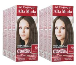 Alta Moda Alfaparf kit c/6 Tonalizante 60 Louro Escuro 120g Alta Moda Alfaparf kit c/6 Tonalizante 60 Louro Escuro 120g