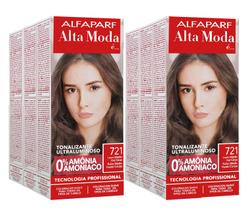 Alta Moda Alfaparf kit c/6 Tonalizante 721 Louro Médio Irisé Cinza 120g Alta Moda Alfaparf kit c/6 Tonalizante 721 Louro Médio Irisé Cinza 120g