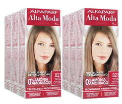 Alta Moda Alfaparf kit c/6 Tonalizante 821 Louro Claro Irisé Cinza 120g Alta Moda Alfaparf kit c/6 Tonalizante 821 Louro Claro Irisé Cinza 120g