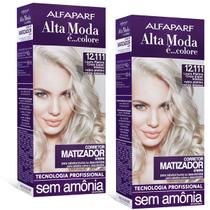 Alta Moda kit c/2 Corretor Matizador 12.111 Louro Platina Cinza Super Intenso Alta Moda kit c/2 Corretor Matizador 12.111 Louro Platina Cinza Super Intenso