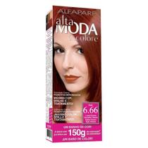 Alta Moda Tinta Esp. 6.66 Louro Escuro Vermelho Intenso 150g Alta Moda Tinta Esp. 6.66 Louro Escuro Vermelho Intenso 150g