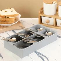 Alta qualidade caixa organizadora gaveta utensílios de cozinha caixa de armazenamento de talheres recipiente de plástico