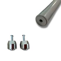 Alta Resistência Kit Guidão Tenerê XTZ 250 Crosser 250 Lander 250 Prata Par Pezinhos