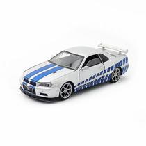 Alta Simulação 1:32 Nissan Skyline Ares Gtr R34 Diecasts &