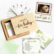 Alternativas ao livro de visitas para chá de bebê 97 Decor Wishes Box
