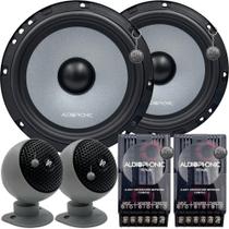 Alto Falante Audiophonic Kit 2 Vias Club Kc 6.3 6 Polegadas 160w Rms 4 Ohms Com Cone de Celulose