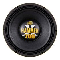 Alto Falante Automotivo E12 Hammer 12" 700W RMS 4R Amarelo para Sistemas de Som Eros