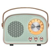 Alto-falante Bluetooth Aresrora Retro Vintage TWS Cyan