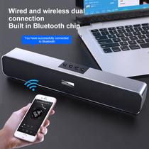Alto-falante Bluetooth Barra de som de TV Alto-falantes de computador Subwoofer (preto)