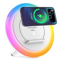 Alto-Falante Bluetooth com Luz Noturna e Carregamento Sem Fio SIDVAR