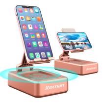 Alto-falante Bluetooth com suporte para telefone JTEMAN Portable Rose Gold