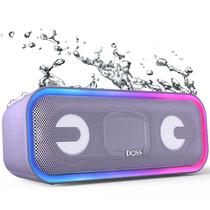 Alto-falante Bluetooth DOSS SoundBox Pro+ 24W com som estéreo roxo