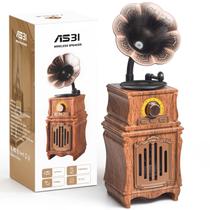 Alto-falante Bluetooth FREEFISH Retro com rádio FM, baixo 5.3 5W