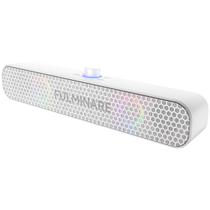 Alto-falante Bluetooth FULMINARE com som HD de 26 W, alto-falante portátil de até 30 horas de tempo de reprodução, cartão AUX, TF e entrada USB, luzes LED, alto-falantes Bluetooth 5.3 sem fio para casa/festa/ao ar livre, presente de aniversário (branco)