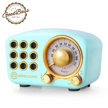 Alto-falante Bluetooth Greadio Retro Vintage Radio FM azul