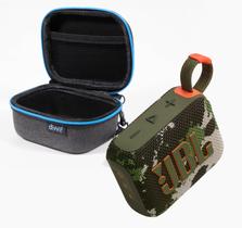 Alto-falante Bluetooth JBL GO 4 portátil com capa protetora Camo