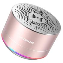 Alto-falante Bluetooth LENRUE A2 portátil sem fio 5W rosa