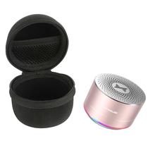Alto-falante Bluetooth LENRUE portátil sem fio com microfone 3W rosa