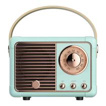 Alto-falante Bluetooth LUKADER Retro Vintage Decor Azul