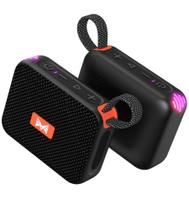 Alto-falante Bluetooth MAILANGSHI portátil com luz sincronizada com batida