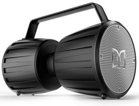 Alto-falante Bluetooth Monster Adventurer Force, alto-falante impermeável IPX7 5.0 com entrada de microfone, alto-falantes Bluetooth portáteis de 80 W com 40 horas de tempo de reprodução para festas internas e externas, preto