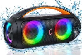 Alto-falante Bluetooth portátil, alto-falante Boombox alto com subwoofer, poderoso som estéreo de graves profundos, à prova d'água IP65, alto-falante externo sem fio para acampamento, praia, festa, suporte para cartão TWS/USB/TF/AUX Alto-falante Bluetooth portátil, alto-falante Boombox alto com subwoofer, poderoso som estéreo de graves profundos, à prova d'água IP65, alto-falante externo sem fio para acampamento, praia, festa, suporte para cartão TWS/USB/TF/AUX