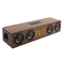 Alto-falante Bluetooth portátil, barra de som, TV de madeira de 20W Wokex