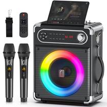 Alto-falante Bluetooth Portátil Karaoke JAUYXIAN com 2 Microfones