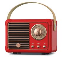 Alto-falante Bluetooth PRUNUS J-999 Retro Vintage Style Vermelho