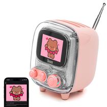 Alto-falante Bluetooth Retrô Divoom Tiivoo-2 - Rádio FM, Pixel Art, Portátil e Mini