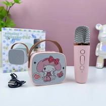 Alto-falante Bluetooth Sem Fio Hellokitty De Desenho Animado Infantil Com Microfone Para KTV Karaokê