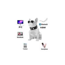 Alto-falante Bluetooth sem fio para cães Bulldog White