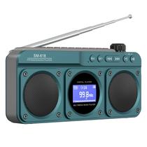 Alto-falante Bluetooth SEMIER Small Digital FM com display LCD