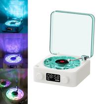 Alto-falante Bluetooth Vinyl Player Waves 2025 com luz branca Alto-falante Bluetooth Vinyl Player Waves 2025 com luz branca