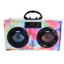 Alto-falante Bluetooth Wireless Express Mini Boombox com LED