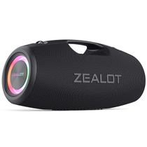 Alto-falante Bluetooth ZEALOT 120W sem fio com baixo estrondoso preto