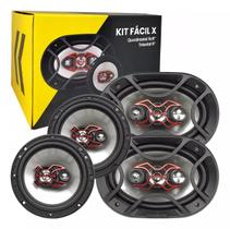 Alto Falante Bravox Kit Facil 6 Polegadas Triaxial Quadriaxial 6x9