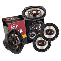 Alto Falante Bravox Kit Facil 6 + Triaxial Quadriaxial 6x9