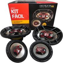 Alto Falante Bravox Kit Fácil X 6 B3x60x 6x9 B4x69x 240w