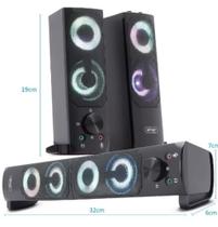 Alto-falante Caixa De Som E Subwoofer c/ Luz de led p/ Pc