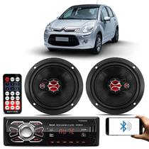 Alto Falante Citroen Todos 6 Pol 120W + Radio MP3 - KF.350R