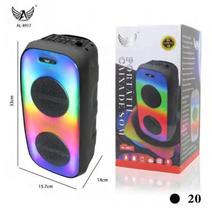 Alto-falante com microfone Altomex AL-8917 portátil com bluetooth rgb