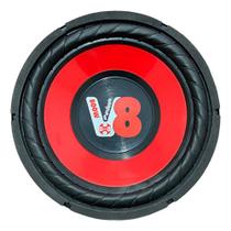 Alto falante compet 12 pol subwoofer street v8 200w 4 ohms vermelho pp