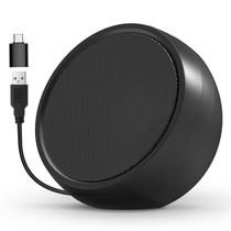 Alto-Falante de Computador ABRRU USB - Preto - para Laptop, PC e Desktop