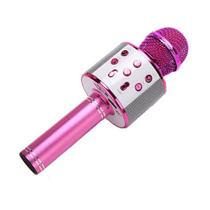 Alto-falante de microfone sem fio portátil KTV Karaoke USB - Rose