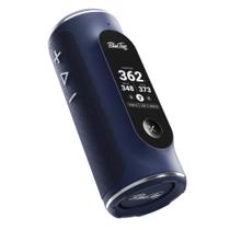 Alto-falante GPS Blue Tees Golf Player+ com tela sensível ao toque, mais de 10 horas de bateria, mais de 40.000 campos, distância visual e audível, distância de risco - IPX7 à prova d'água (azul marinho)