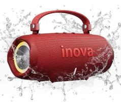 Alto-falante Inova Cases caixas de Som RAD-13063 portátil com bluetooth vermelho