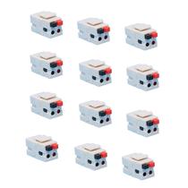 Alto-falante Keystone Jack DIYTECH Spring Loaded Feminino Branco Alto-falante Keystone Jack DIYTECH Spring Loaded Feminino Branco