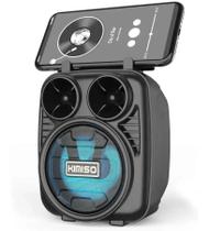 Alto-falante Kimiso KMS-1182 com Bluetooth 5.0 Preto + SD + FM