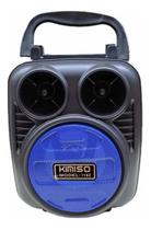Alto-falante Kimiso KMS-1182 com bluetooth preto